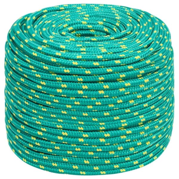 vidaXL Veneköysi vihreä 10 mm 250 m polypropeeni