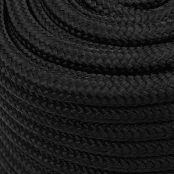 vidaXL tovværk til båd 16 mm 50 m polypropylen sort