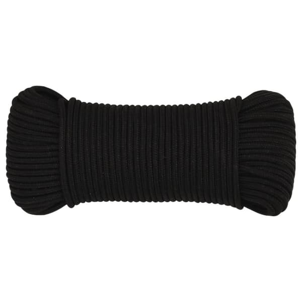 vidaXL Työköysi musta 4 mm 50 m polyesteri