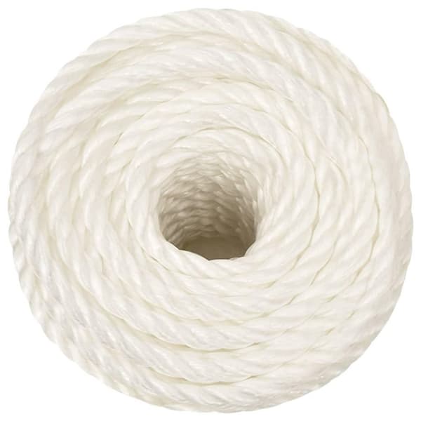 vidaXL arbejdsreb 12 mm 100 m polypropylen hvid