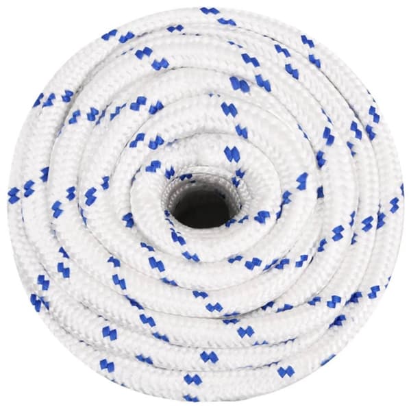 vidaXL tovværk til båd 20 mm 50 m polypropylen hvid