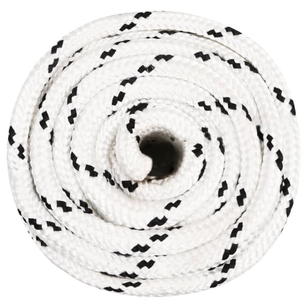 vidaXL arbejdsreb 20 mm 25 m polyester hvid