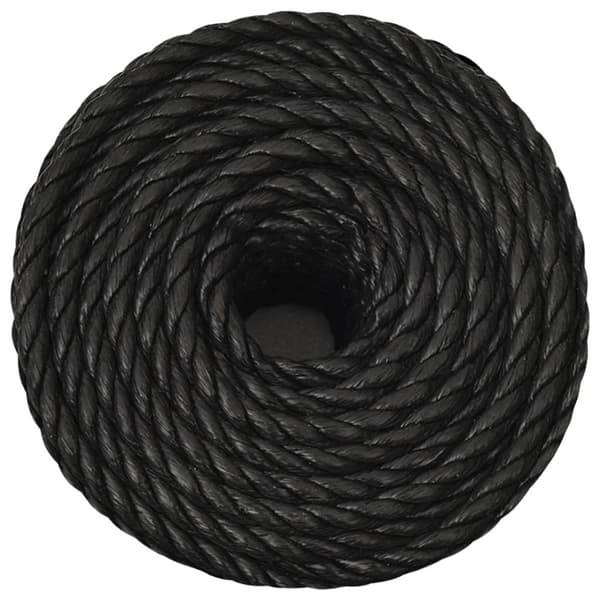 vidaXL Työköysi musta 14 mm 25 m polypropeeni