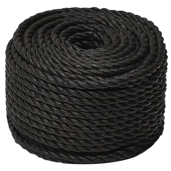 vidaXL Työköysi musta 14 mm 25 m polypropeeni
