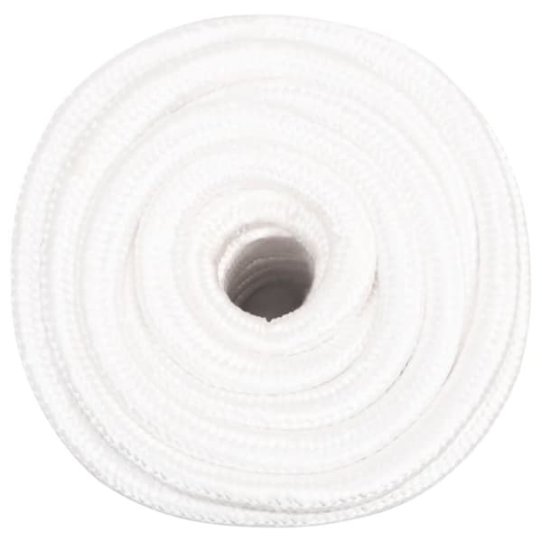 vidaXL Veneköysi täysvalkoinen 20 mm 100 m polypropeeni