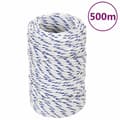 Pikkukuva 1 / 7: vidaXL Veneköysi valkoinen 2 mm 500 m polypropeeni