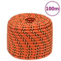 Pikkukuva 1 / 6: vidaXL Veneköysi oranssi 12 mm 100 m polypropeeni