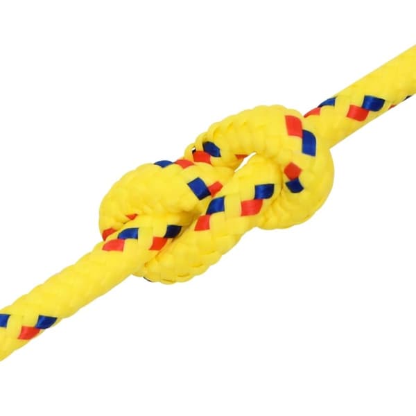 vidaXL Veneköysi keltainen 10 mm 25 m polypropeeni