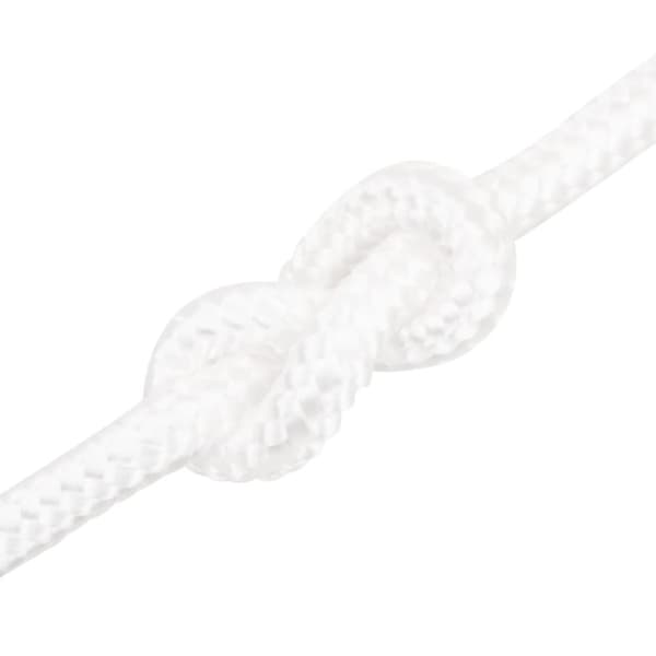 vidaXL Veneköysi täysvalkoinen 16 mm 100 m polypropeeni