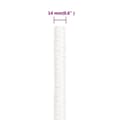 Pikkukuva 6 / 6: vidaXL Veneköysi täysvalkoinen 14 mm 25 m polypropeeni