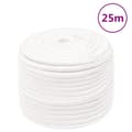 Pikkukuva 1 / 6: vidaXL Veneköysi täysvalkoinen 14 mm 25 m polypropeeni
