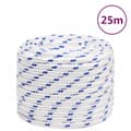 Pikkukuva 7 / 7: vidaXL Veneköysi valkoinen 16 mm 25 m polypropeeni