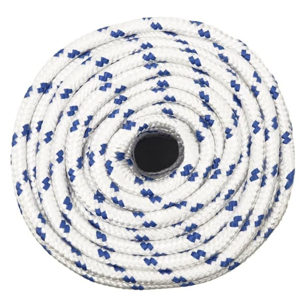 vidaXL Veneköysi valkoinen 12 mm 25 m polypropeeni