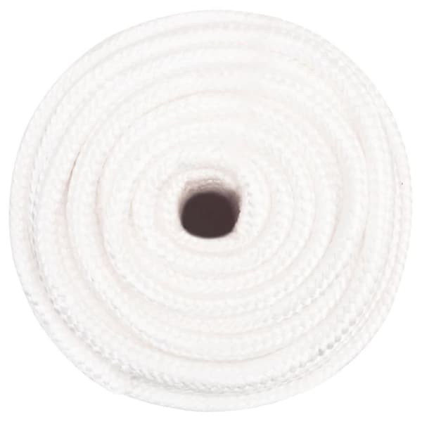 vidaXL Veneköysi täysvalkoinen 16 mm 50 m polypropeeni
