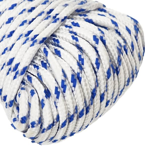 vidaXL Veneköysi valkoinen 5 mm 100 m polypropeeni