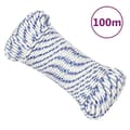 Pikkukuva 1 / 7: vidaXL Veneköysi valkoinen 5 mm 100 m polypropeeni