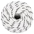Miniatyrbillede 2 af 7: vidaXL flettet tovværk 14 mm x 250 m polyester hvid