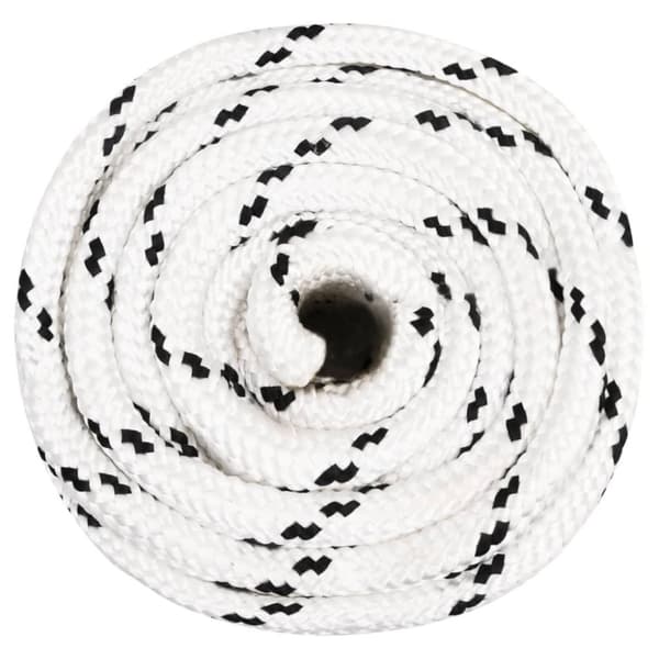 vidaXL arbejdsreb 18 mm 50 m polyester hvid