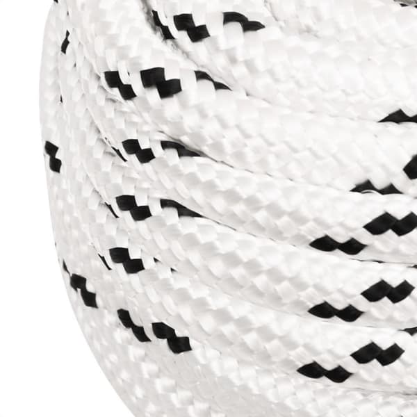 vidaXL arbejdsreb 18 mm 50 m polyester hvid