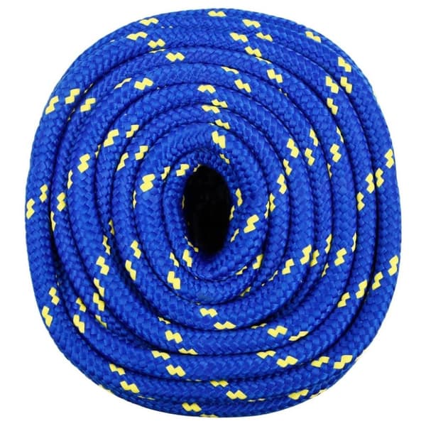 vidaXL Båttau blå 18 mm 25 m polypropylen
