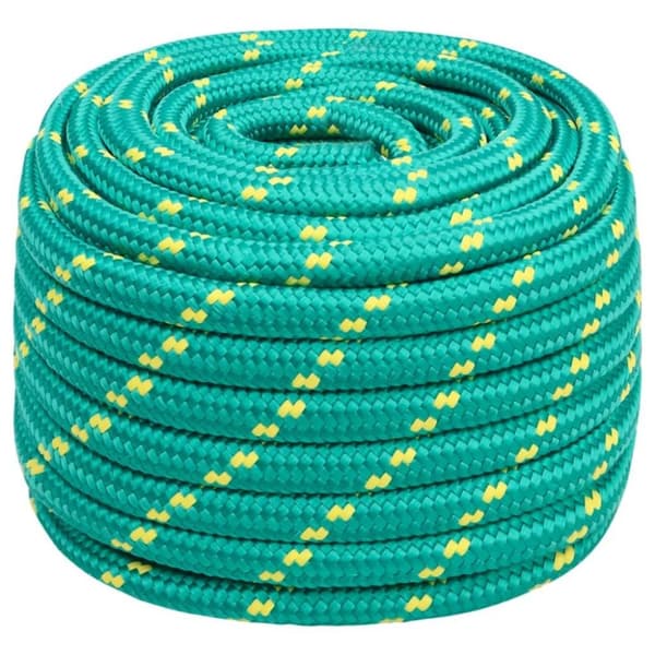 vidaXL Båttau grønn 20 mm 100 m polypropylen