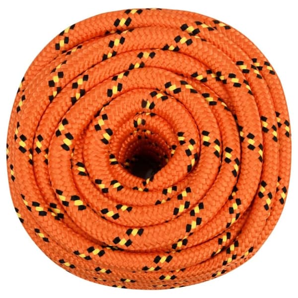 vidaXL Båttau oransje 20 mm 25 m polypropylen