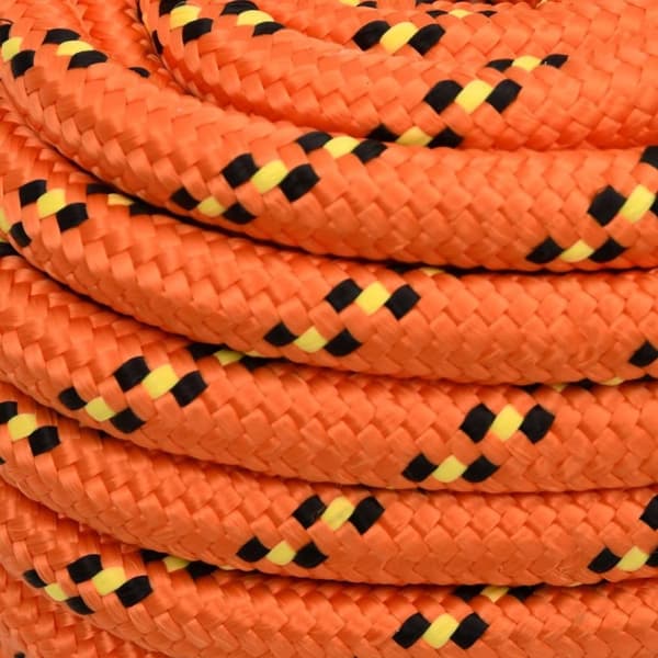 vidaXL Båttau oransje 20 mm 25 m polypropylen