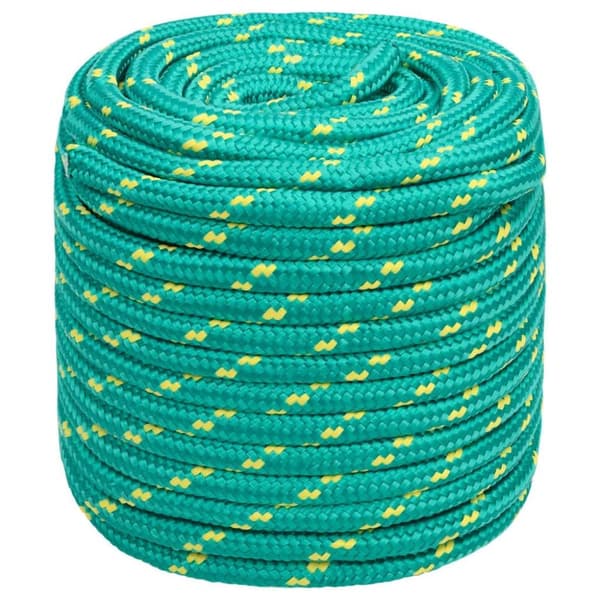 vidaXL Båttau grønn 16 mm 50 m polypropylen