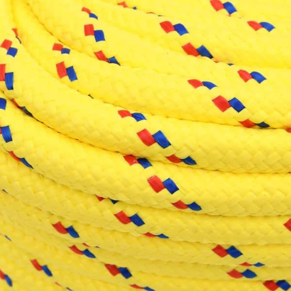 vidaXL tovværk til båd 16 mm 50 m polypropylen gul
