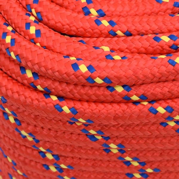 vidaXL Veneköysi punainen 16 mm 25 m polypropeeni