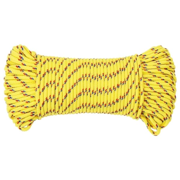 vidaXL Båttau gul 3 mm 50 m polypropylen