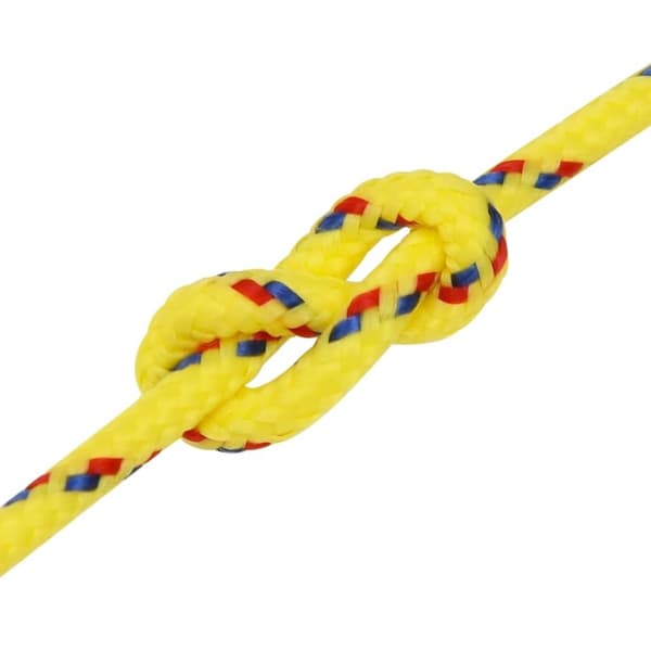 vidaXL Båttau gul 3 mm 50 m polypropylen