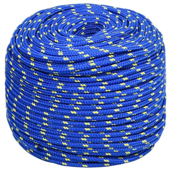 vidaXL Båttau blå 6 mm 25 m polypropylen