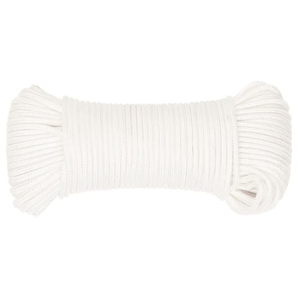 vidaXL Båttau helhvit 3 mm 25 m polypropylen