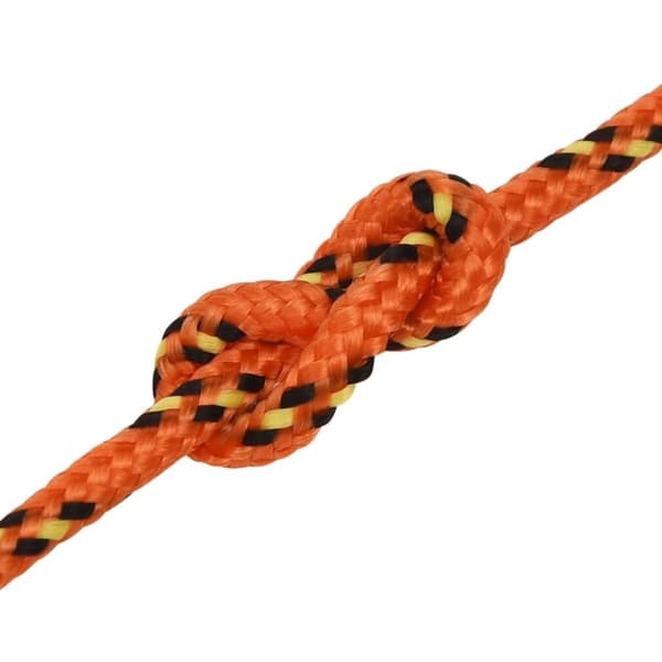 vidaXL Båttau oransje 5 mm 25 m polypropylen