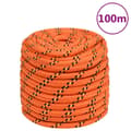 Miniatyrbillede 1 af 6: vidaXL tovværk til båd 18 mm 100 m polypropylen orange