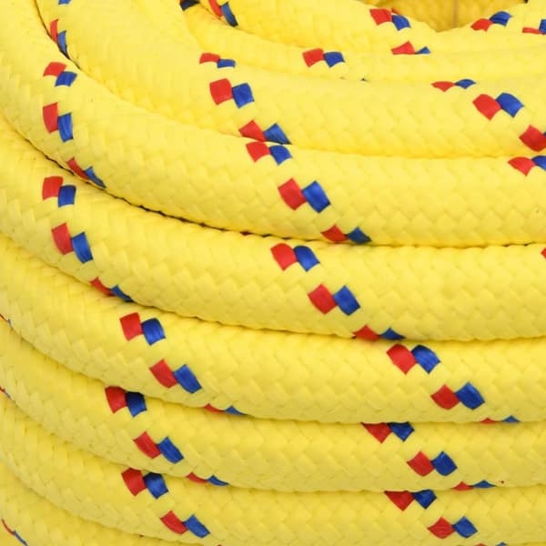 vidaXL tovværk til båd 20 mm 50 m polypropylen gul