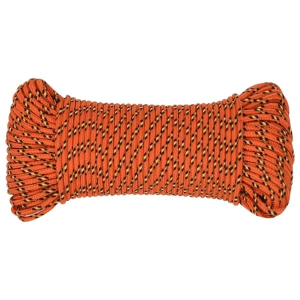vidaXL Båttau oransje 4 mm 50 m polypropylen