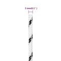 Miniatyrbild 5 av 6: vidaXL Båtlina flätad vit 3 mm x 50 m polyester