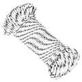 Miniatyrbild 1 av 6: vidaXL Båtlina flätad vit 3 mm x 50 m polyester