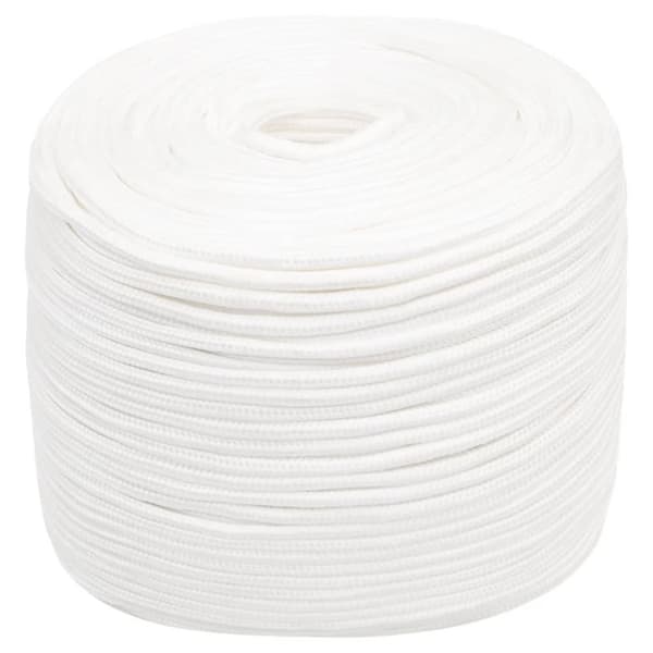 vidaXL Båtlina helvit 8 mm 25 m polypropylen
