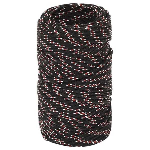 vidaXL Båttau svart 2 mm 100 m polypropylen