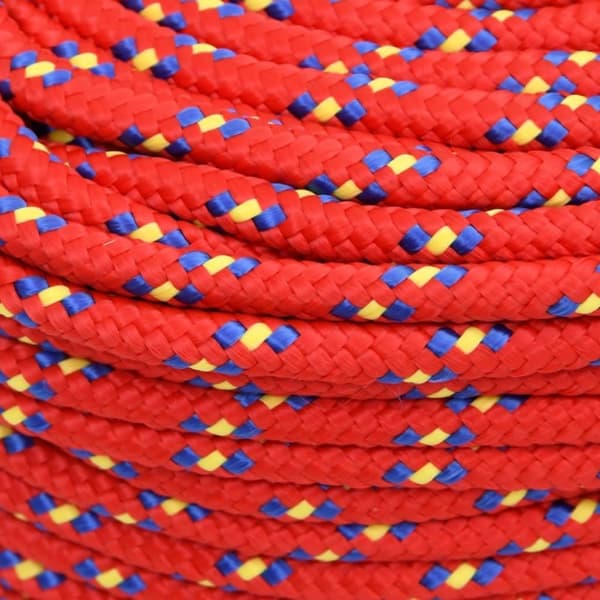vidaXL Veneköysi punainen 10 mm 100 m polypropeeni