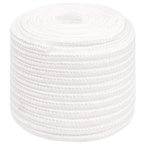vidaXL tovværk til båd 18 mm 100 m polypropylen hvid