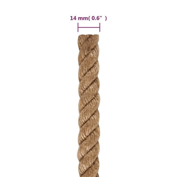 vidaXL jutereb 25 m langt 14 mm tykt