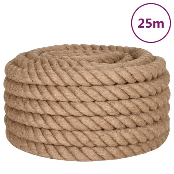 vidaXL Jutetau 25 m lang 30 mm tykk