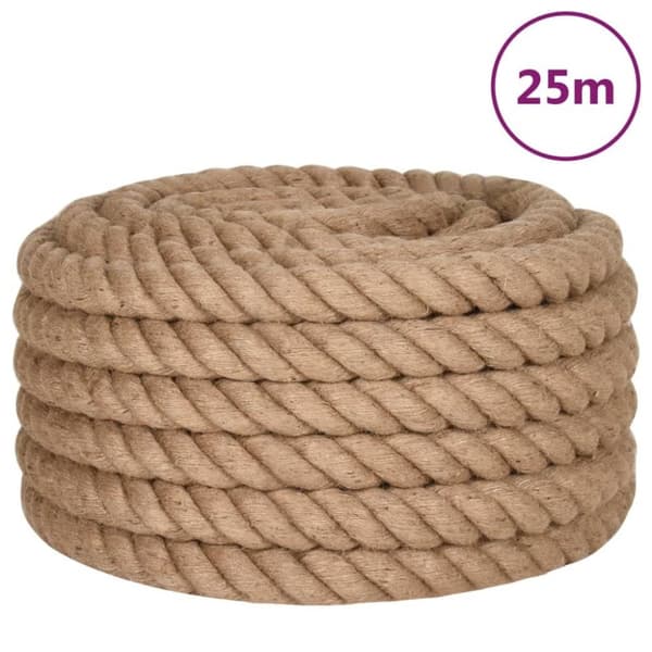 vidaXL Jutetau 25 m lang 36 mm tykk