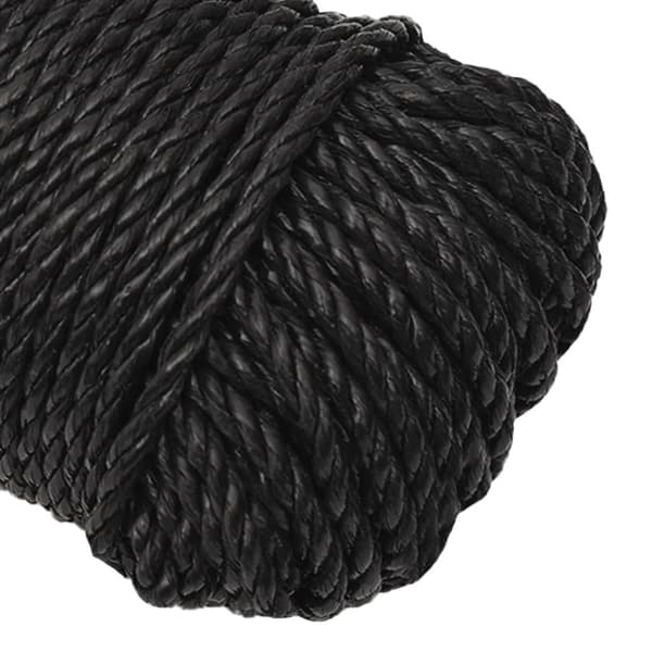 vidaXL Arbeidstau svart 3 mm 50 m polypropylen