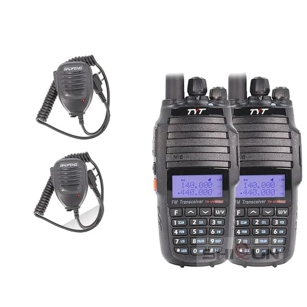 Walkie Talkie, 10 km rækkevidde, Dual band, Tilføj 1 -program Kabel