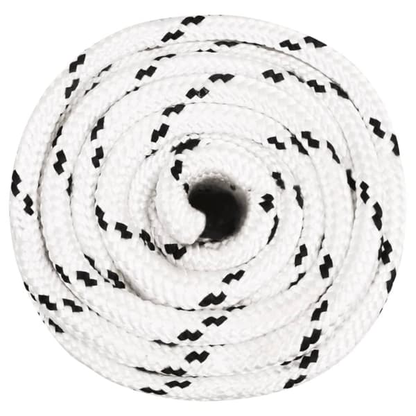 vidaXL arbejdsreb 16 mm 100 m polyester hvid -  Reb